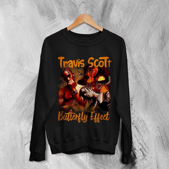 Travis Scott Butterfly Effect Bootleg Rap Tour Concert Streetwear Music 166 - Picture 1 of 5